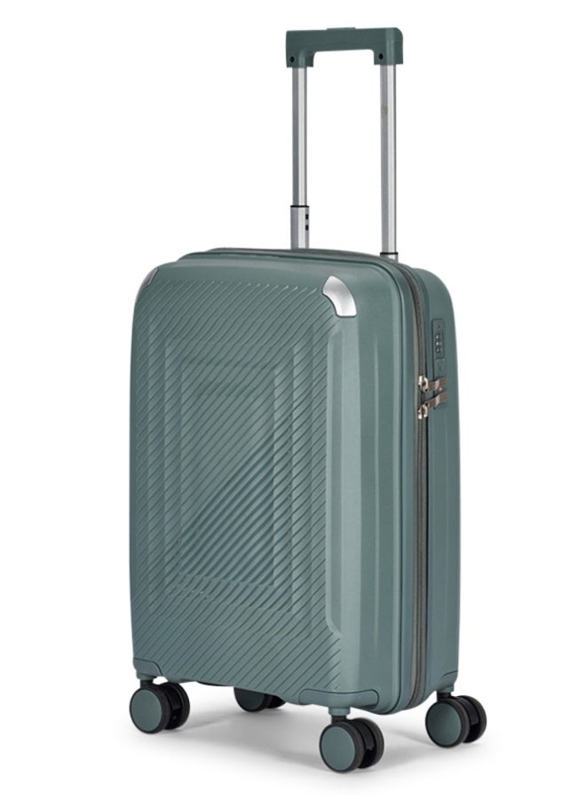 LIMRA Travel Bags 3-Piece Hard Shell Luggage Set Durable Polypropylene Suitcases with Spinner Wheels Turquoise grey - Image 4